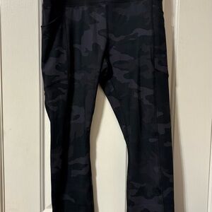 Avia Black Camouflage Leggings